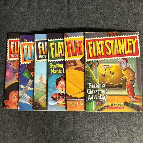 6 Flat Stanley Books Christmas Original Magic Lamp Adventures Flat Again Capital - Picture 5 of 12